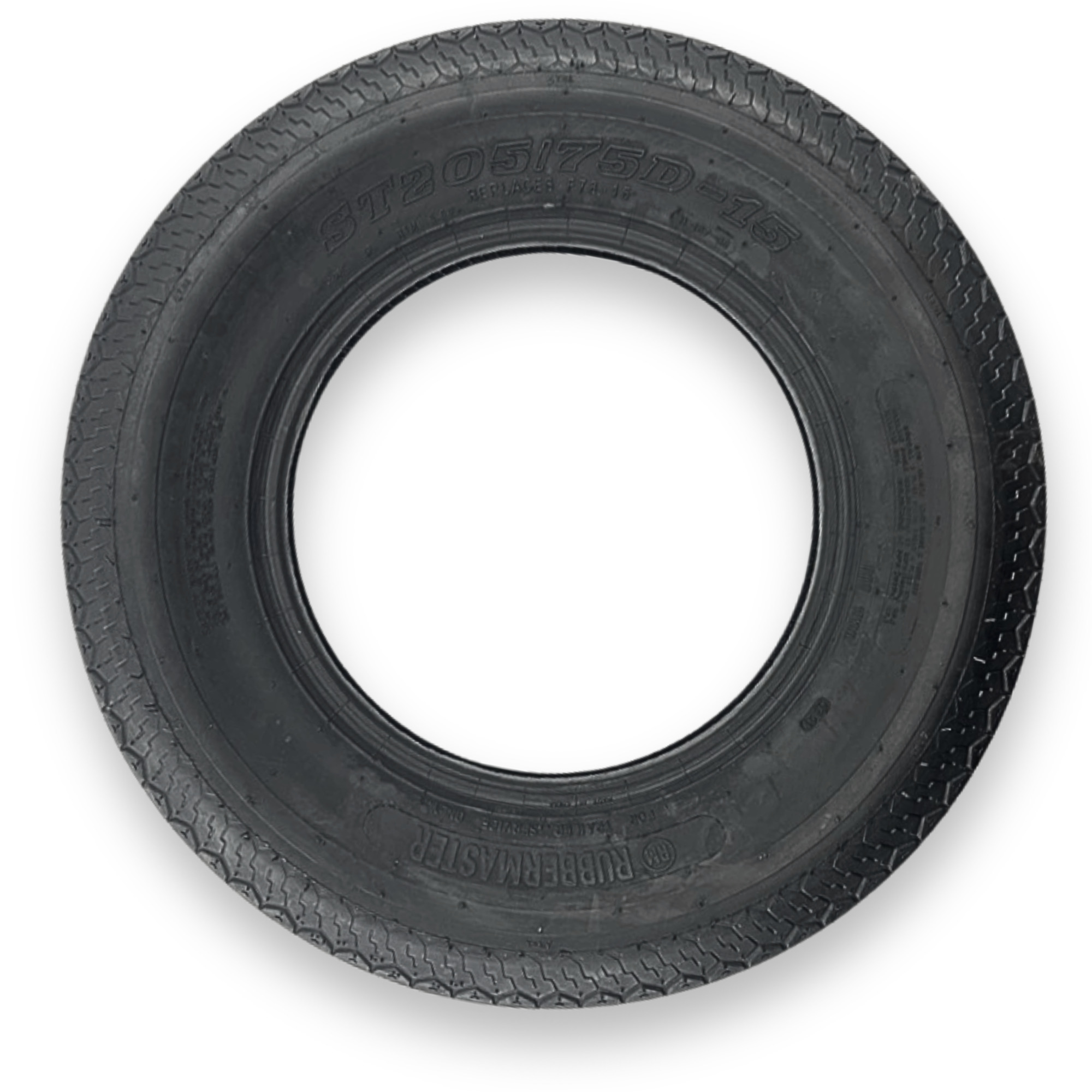 RubberMaster Tire - ST205/75D15, 1820/1610 lb. Load Capacity, Model# 489291